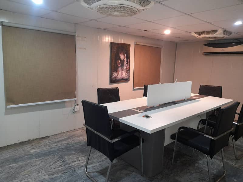 Fully furnished office available for rent in F-8/1 Allah wali market 15