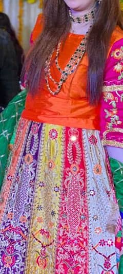 mehndi bridal lehnga