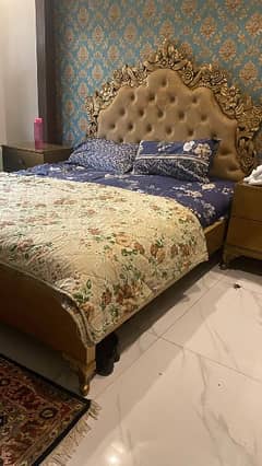 hand mad solad wood bed set