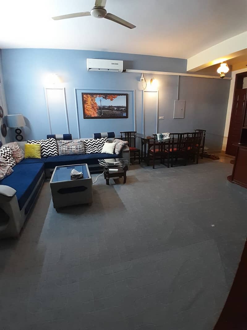 Per day 2 bed furnished flat for rent F-11 For couples family 8