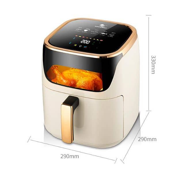 SILVERCREST 10 LITER NEW AIR FRYER 1500W HYBRID TOUCH DISPLAY AIRFRYER 2