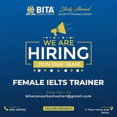 Job opportunity for  ielts trainer