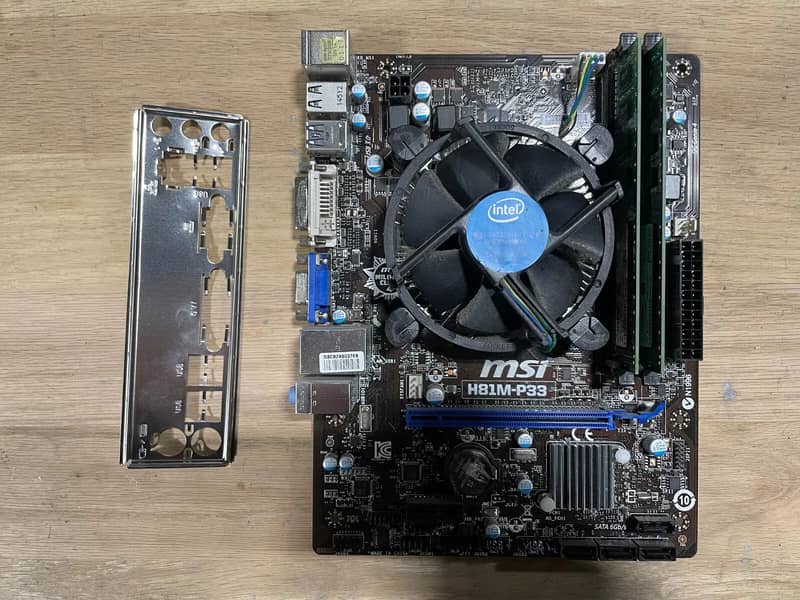 Miltary Class Mobo MSI H81M-P33 - core i7 4770 -8GB DDR3 Ram 20,000RS 0