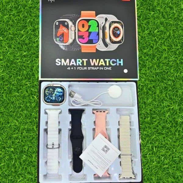 4 in 1 Straps Ultra Smart Watch 2