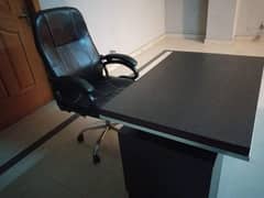 One Month Use Office table and Chair for sale