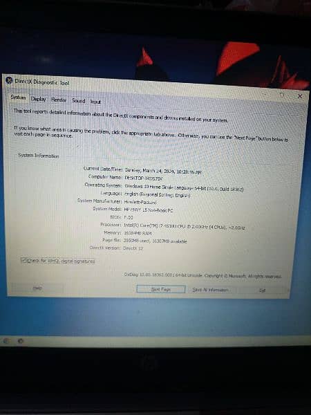 hp laptop cor i7 4th gen urgent sell 8