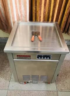 Rolling pan tawa ice cream machine cone and slush available