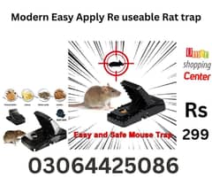 Modern Easy Apply Rat Trap Strong Plastic Rat Catcher