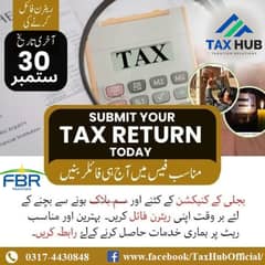 Income Tax Return, Sale Tax, FBR Filer, NTN, Company Registration,PSEB 0