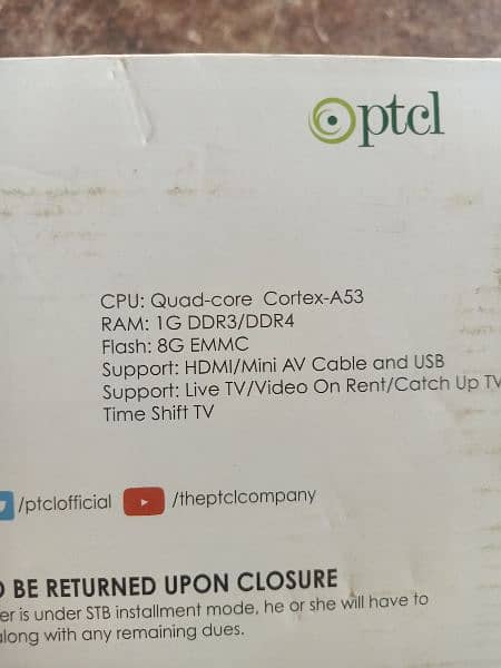 PTCL new android box for sale 9