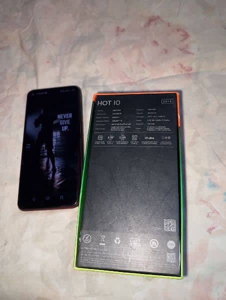 Infinix hot 10 with box seld set 5