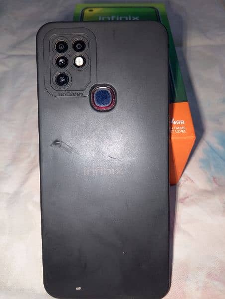 Infinix hot 10 with box seld set 6