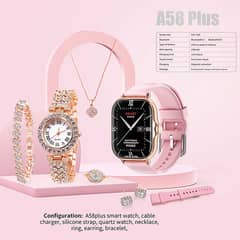 A58 Plus Smart Watch Bracelet with Touch Control- Latest