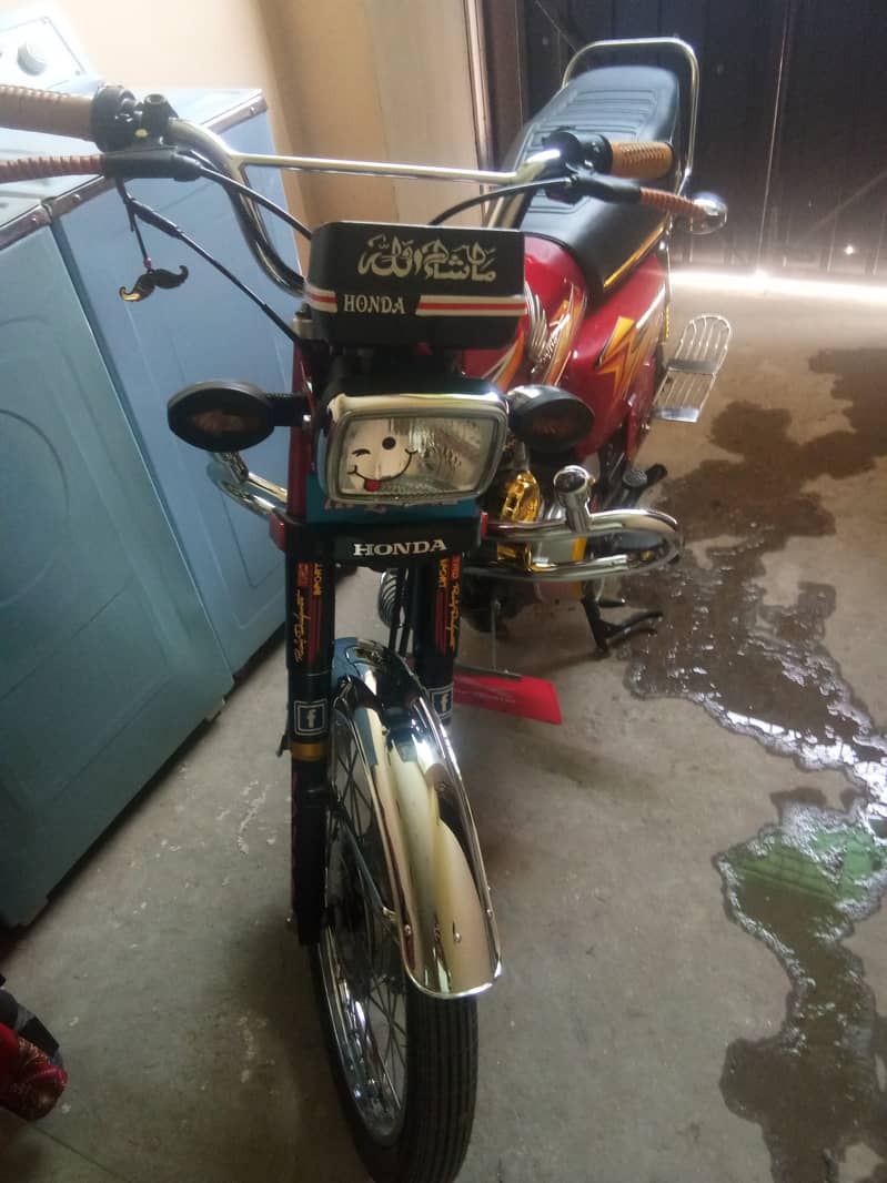 Honda 125 2021 lush condition rabta no 03466389064 10