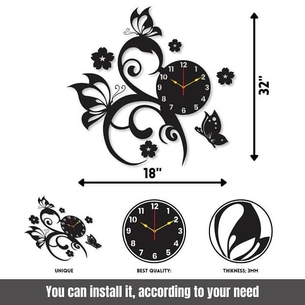 wall clock (delivery Free All Pakistan) 9