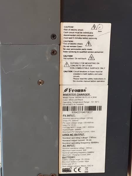 Fronus 4.2 kwt Inverter company sealed 3