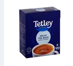 Tetley Decaf Tea Bags 100 pack / Decaf Tea Bags Box of 100