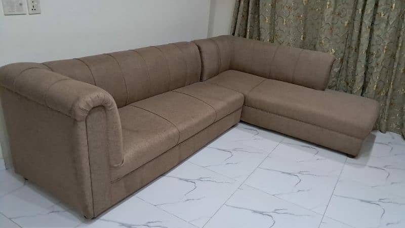 6 seater L shape sofa 2 piece 0