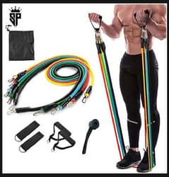 Power Resistance Bands for workout Men & Women's (11 PCs),