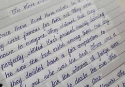 hand writing home work