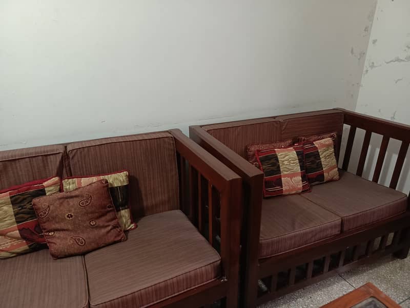 4 seater wooden sofa 1