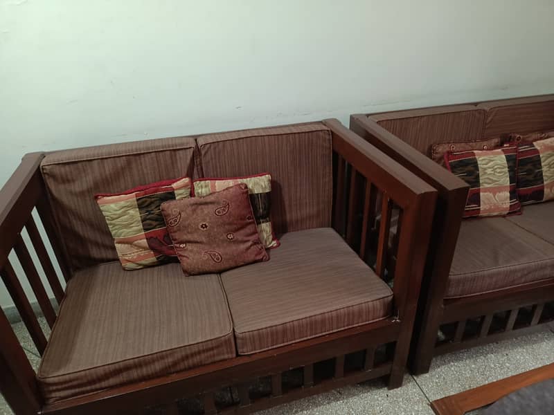 4 seater wooden sofa 2