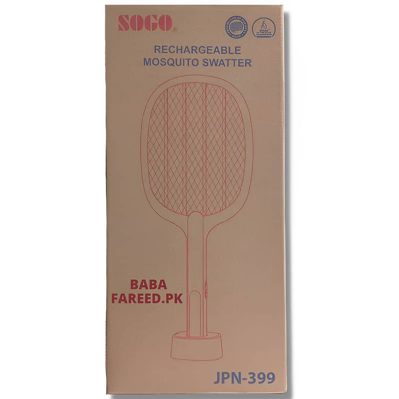 SOGO, Rechargeable Mosquito Swatter, Racket, JPN-399 1