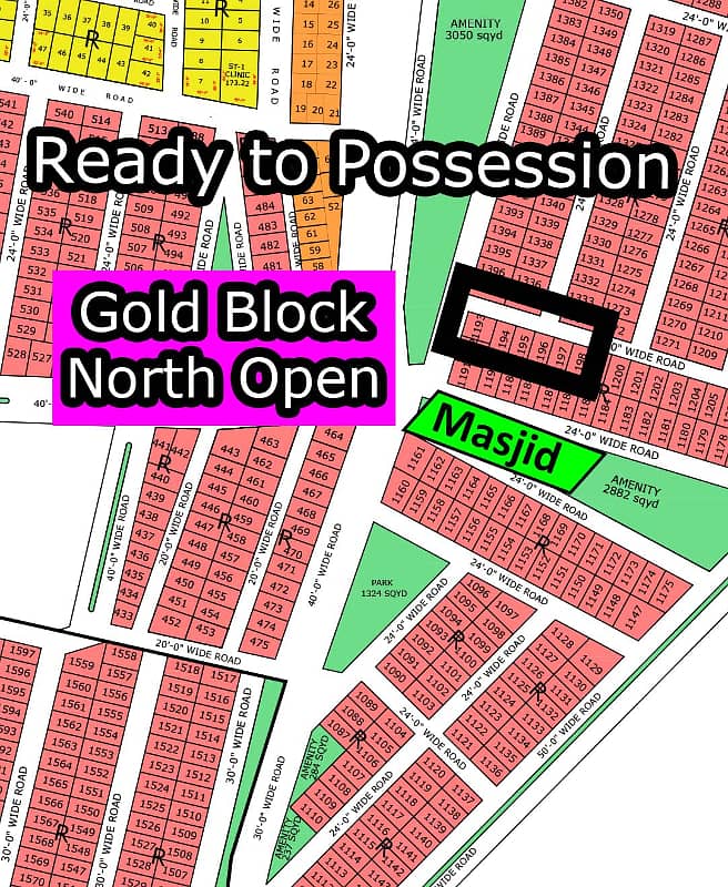 R - (North Open + Gold Block) North Town Residency Phase - 01 (Surjani) 1