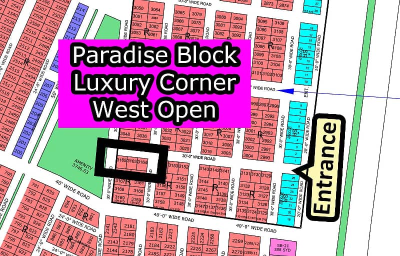 R - (West Open + Corner + Paradise Block) North Town Residency Phase - 01 0