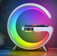 G Type Table Lamp with Bluetooth Speaker and Wireless Charger