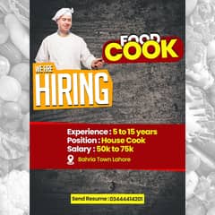 Home Base Experience Cook Require