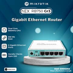 MikroTik Router Board/RB750/Gr3//hEX lite Router/RouterOS L4 /5 x Gig