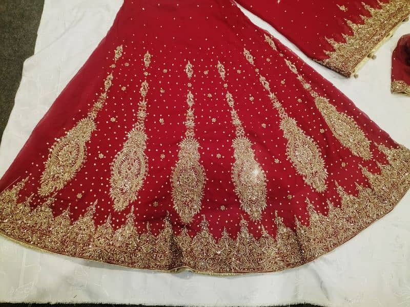 Bridal lehnga With jwellry set and heel shoes 1