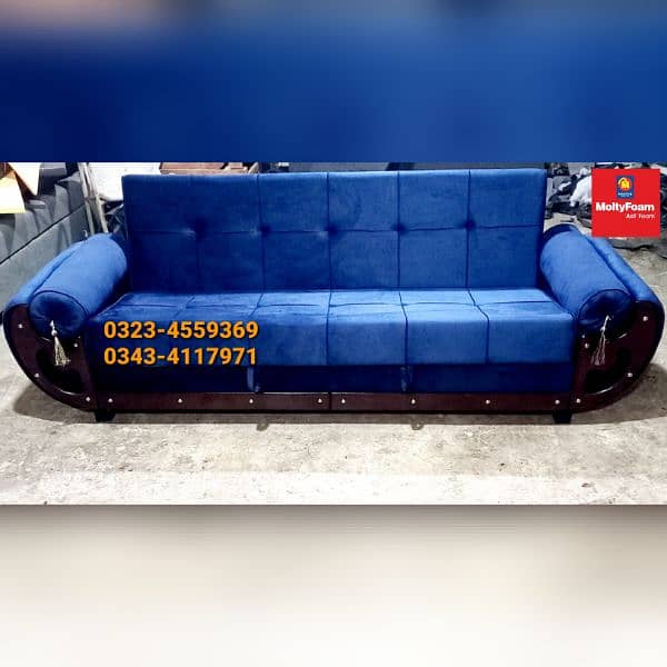 Molty double bed sofa cum bed/dining table/stool/Lshape sofa/chair 6