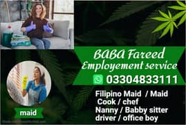 Filipino Maid / House Maid/ COOK/house chef / babby, sitter available