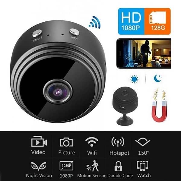 Wifi Mini Camera 1280P Black 1