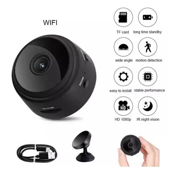 Wifi Mini Camera 1280P Black 2