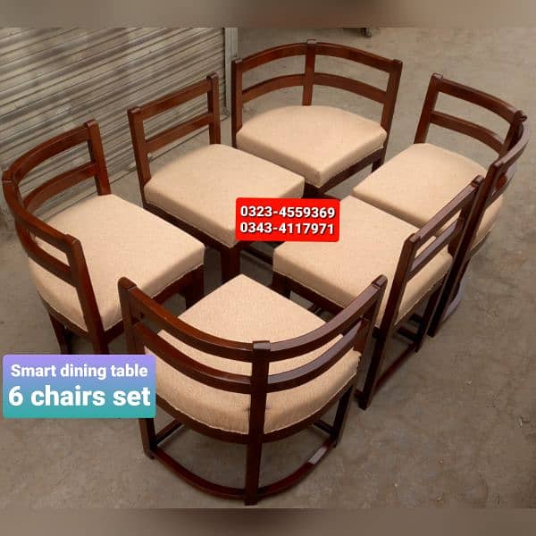 Smart dining table/round dining table/4 chair/6 chair/dining table 13