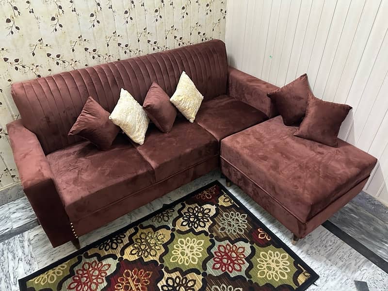 Sofa set Dark Brown 4