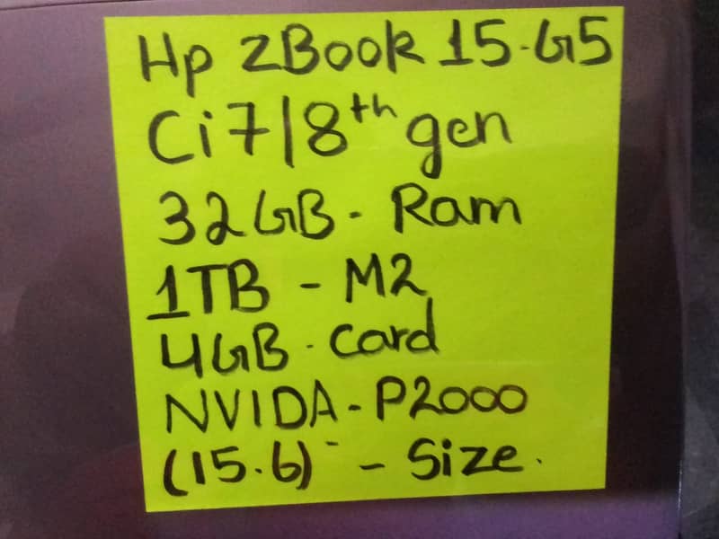 HP ZBOOK 15 G5 WORKSTATION I7-8TH GEN/laptop 5