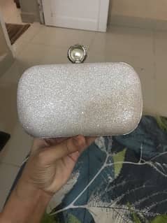 brand new silver clutch untouch 03356666143 0