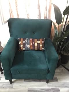 green aesthetic cushioning sofa