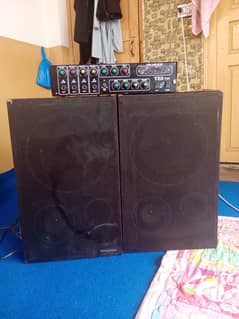 Amplifier And 2 big speaker set