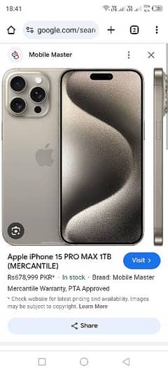 15 Pro max Natural titanium 256gb Factory unlock