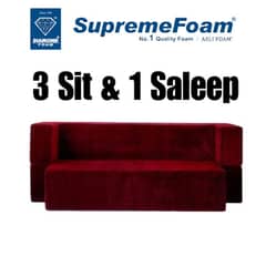 DIAMOND FOAM 3-SEATER SOFA CUM BED 0