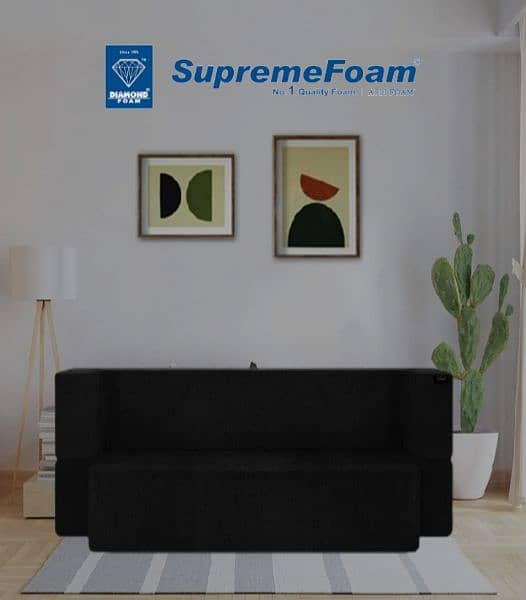 DIAMOND FOAM 3-SEATER SOFA CUM BED 2