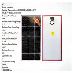 Solar Panal 180W for sale A-Grade Panel almost new condition 0