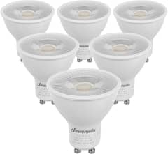 DEWENWILS 6-Pack GU10 LED Light Bulb, Dimmable 5000K Daylight