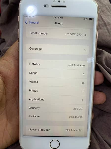 iPhone8puls han 256gb Han sirf battery cehnge han pta active han 5