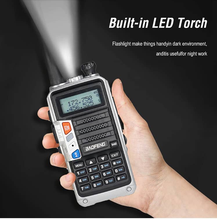 Walkie talkie New UV-T2 original 8-Watt Wireless with 3600 mAh Battery 9